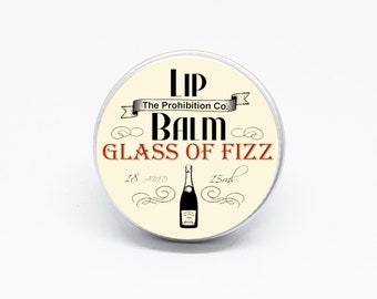 Glass of Fizz Lip Balm, Lip Repair by The Prohibition Co. Mother's Day Gift!