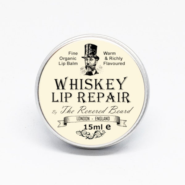 Whiskey Lip Repair, The Revered Beard London Premium lippenbalsem voor heren