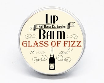 Glass of Fizz Lip Balm, Lip Repair by Half Ounce Cosmetics