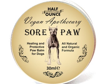 Dog Paw Balm, Sore Paw - soothes, repairs and protects