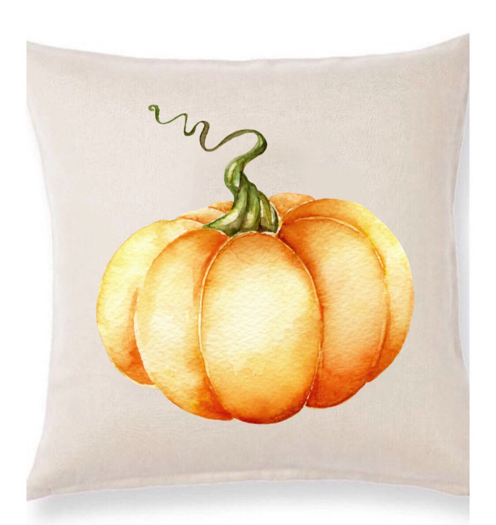 Orange Pumpkin Pillow Cover Orange Pumpkin Fall Pillow Cover Etsy