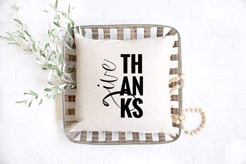 Fall Pillow Cover Vertical Give Thanks Pillow Cover Pumpkin Pillow Fall Pillow Fall Decor Autumn Decor Autumn Pillow