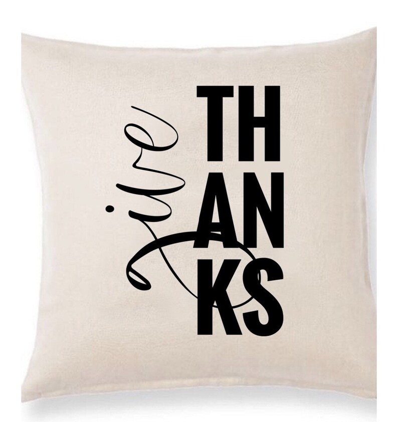 Fall Pillow Cover Vertical Give Thanks Pillow Cover Pumpkin Pillow Fall Pillow Fall Decor Autumn Decor Autumn Pillow