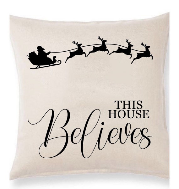 santas home pillow