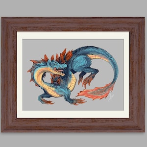 Monster Hunter LAGIACRUS Art Print Poster Fanart