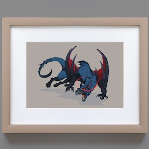 モンスターハンター風VALSTRAXアートプリント - Etsy 日本