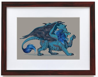 Monster Hunter inspiriert LUNASTRA Kunstdruck