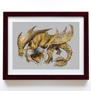 Monster Hunter DIABLOS Art Print