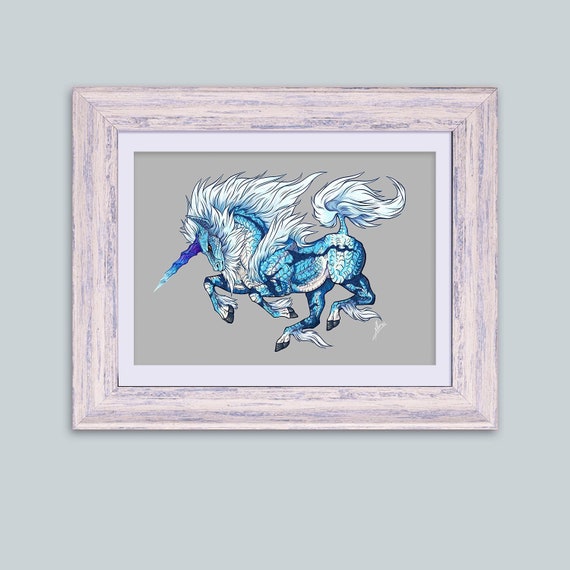 モンスターハンターにインスパイアされたKIRINアートプリント - Etsy 日本