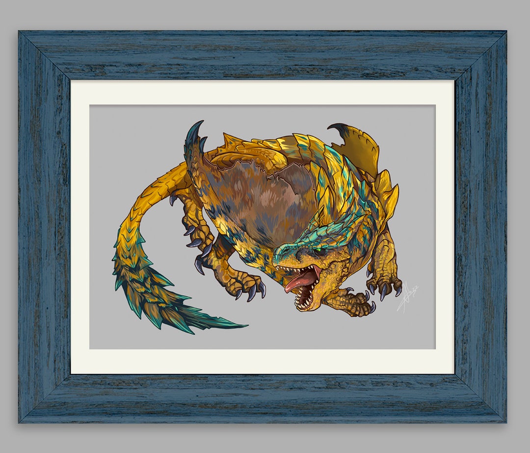モンスターハンター風ティグレックスアートプリント - Etsy 日本