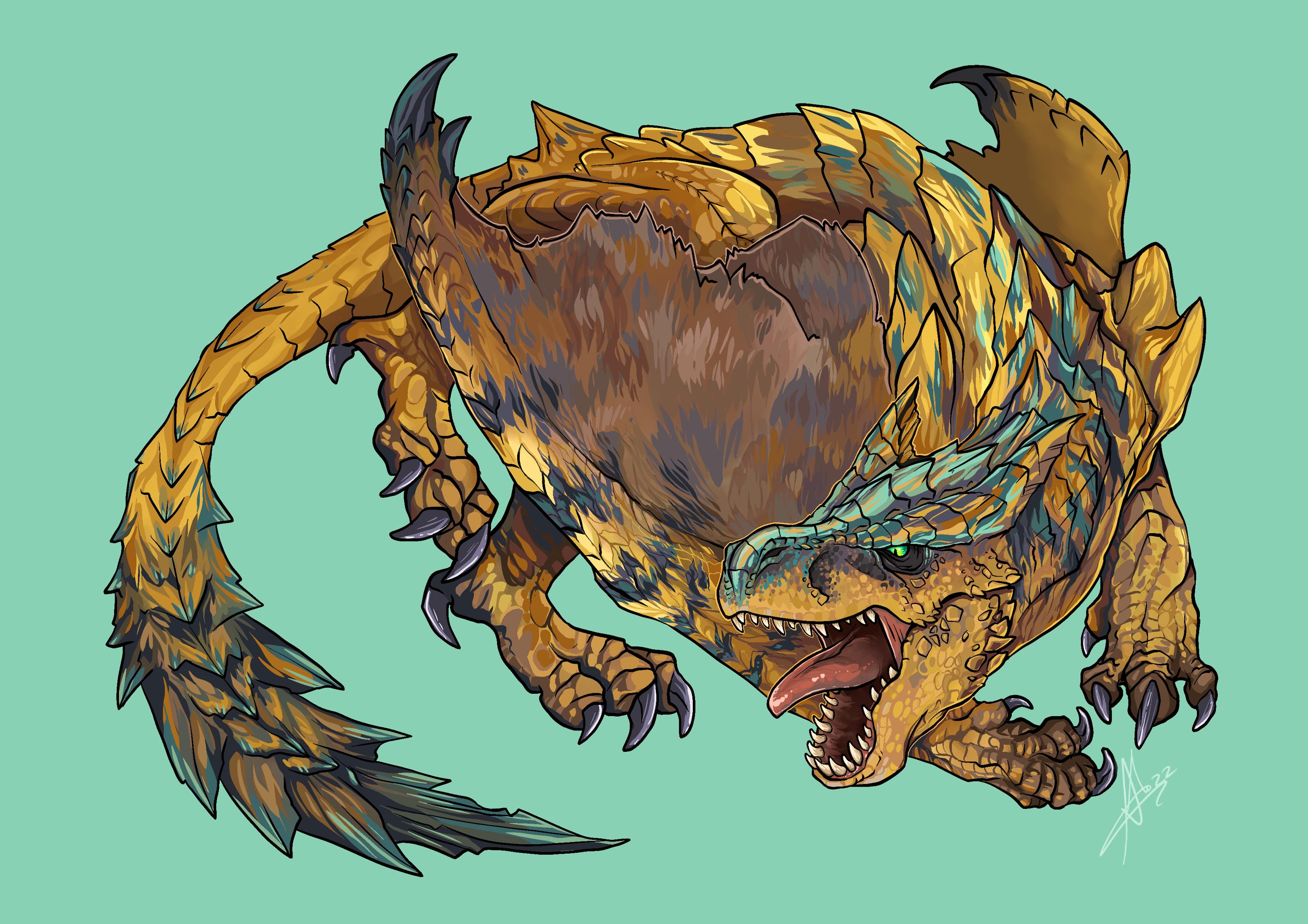 Monster Hunter TIGREX Art Print - Etsy