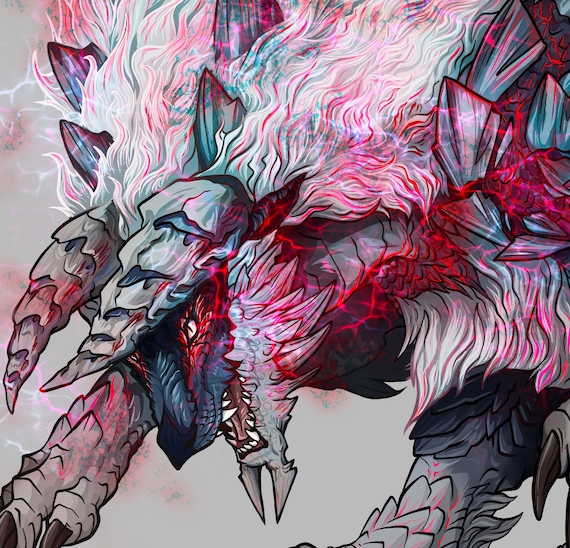 Monster Hunter Stygian Zinogre トレーナー Monster Hunter STYGIAN ZINOGRE Art Print - Etsy UK
