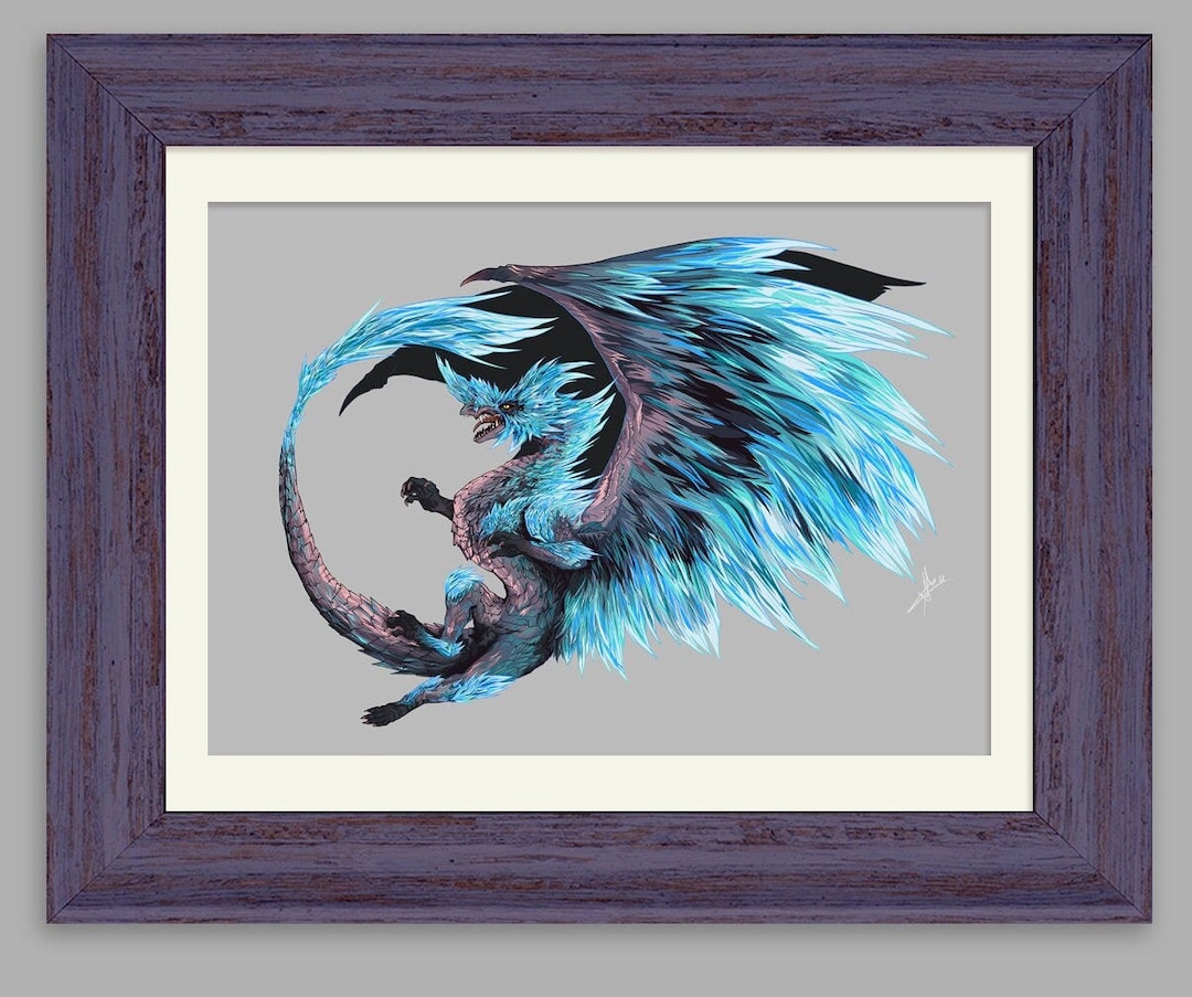 モンスターハンター風ヴェルカーナアートプリント - Etsy 日本
