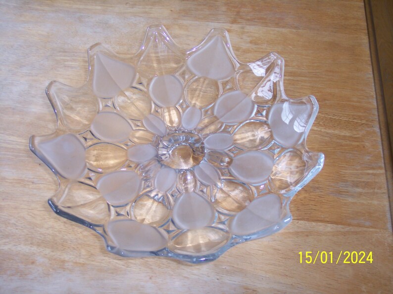Large Decorative Glass Bowl Etsy