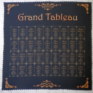 Large Tarot Cloth "Lenormand 9x4" Keywords / Altar Cloth