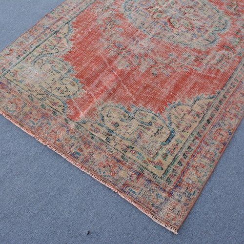 Turkish Rug, Vintage Rug, Area Carpet, Antique Carpet, 56x94 inches Red Carpet, shops Organic Bedroom Rug, Handmade Indoor Rug, 12490