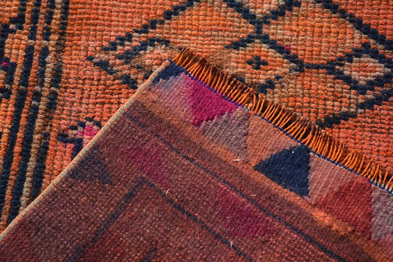Turkish Rug Organic Rug Herki Rug 2.7x12.1 ft Hallway Rug Antique Rug Oriental Rug Code 8674 Vintage Rug Runner Rug Kitchen Rug