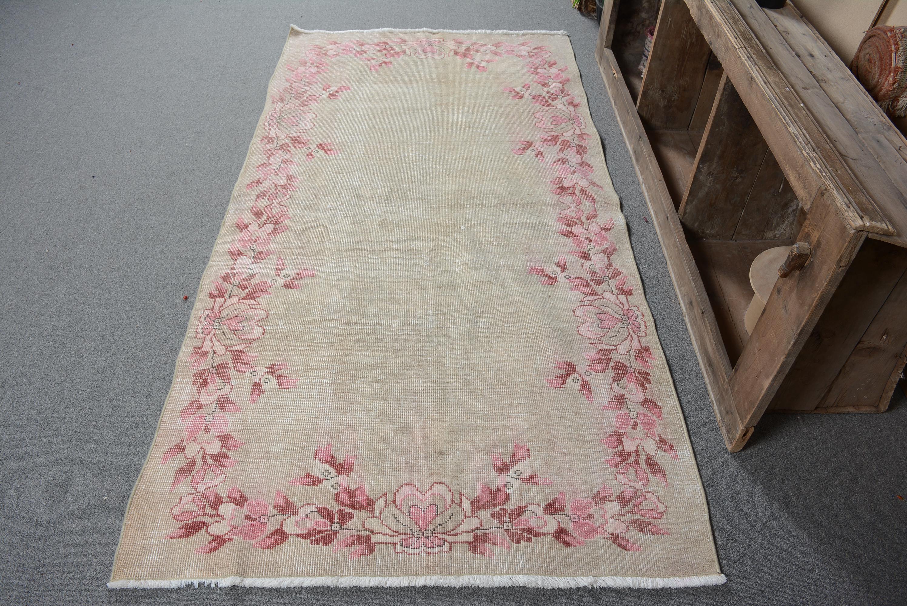 Pink Floral Turkish Rug 115x222cm 4x7ft - Etsy
