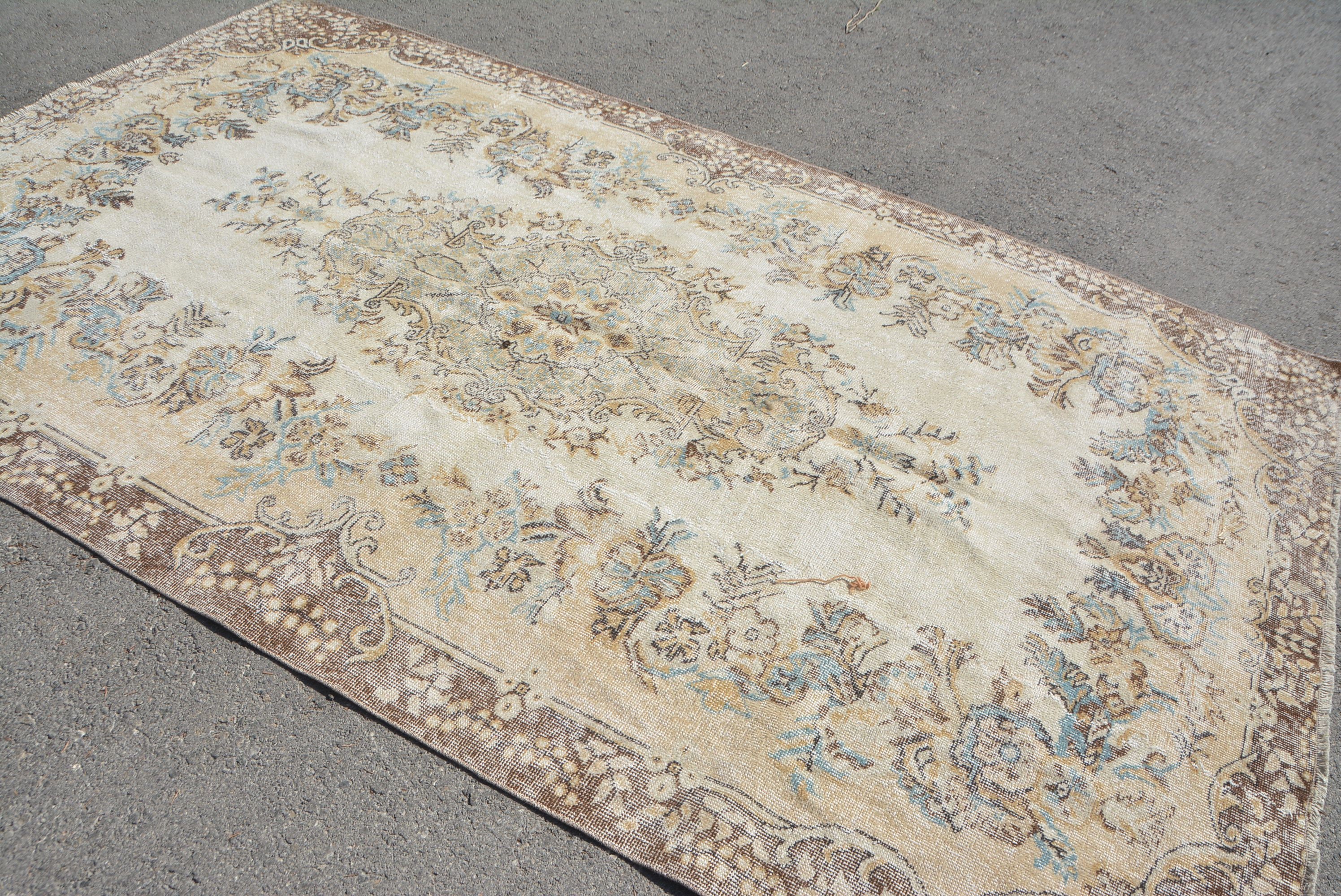 Turkish Rug Living Room Rug 5.9x9.8 ft Oushak Rug Large Etsy