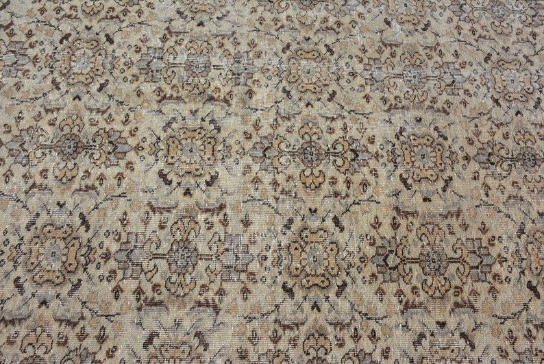 Oriental Rug Large Rug Code 8049 Antique Rug 5.1x8.7 ft Oushak Rug Organic Rug Vintage Rug Turkish Rug Living Room Rug Salon Rug