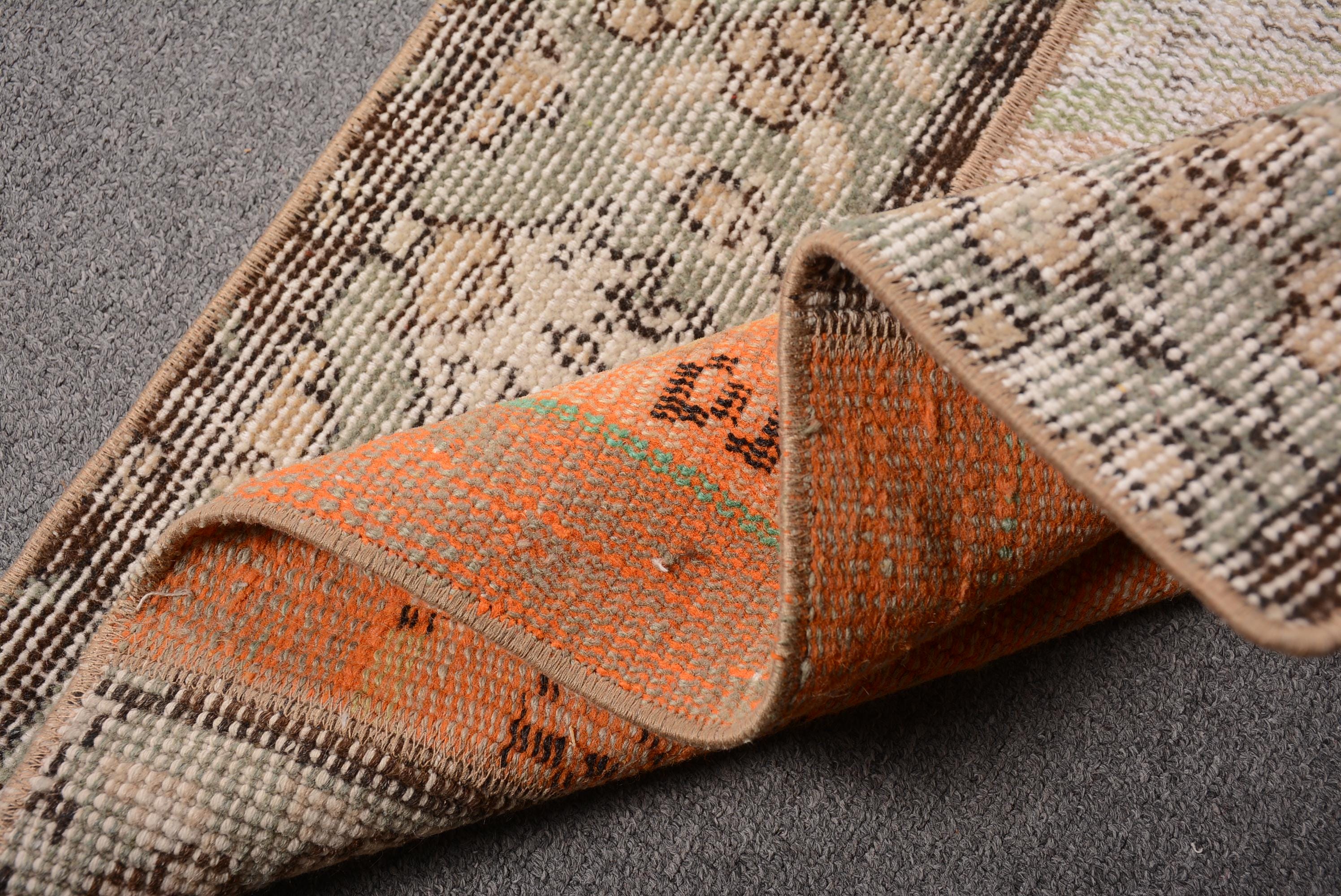 ラグ ヴィンテージラグ トルコラグ トルコラグ、ヴィンテージラグ、2x8 ランナーラグ、パッチワークラグ