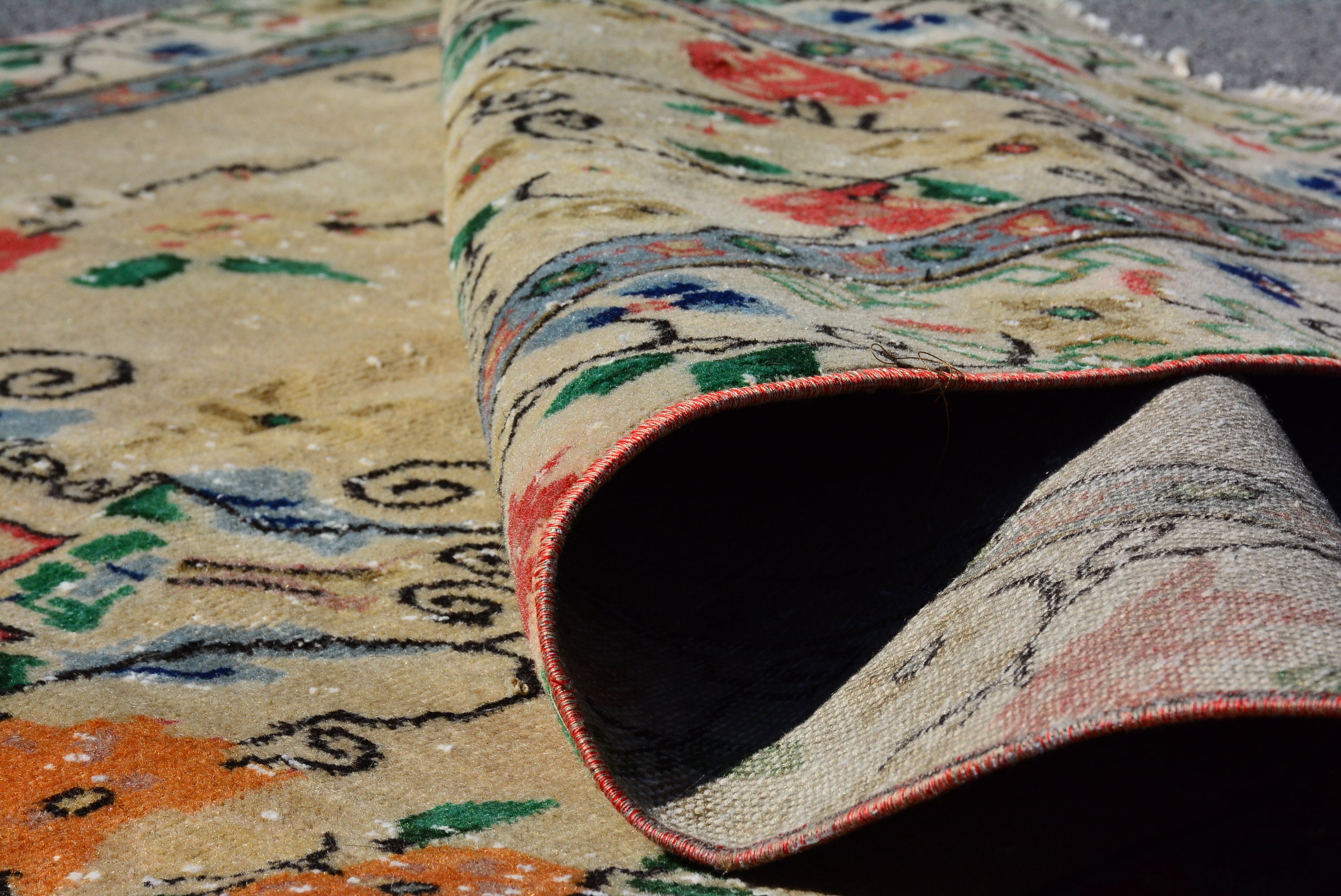 Floral Rug Love Rug Bedroom Rug Area Rug Salon Rug Etsy