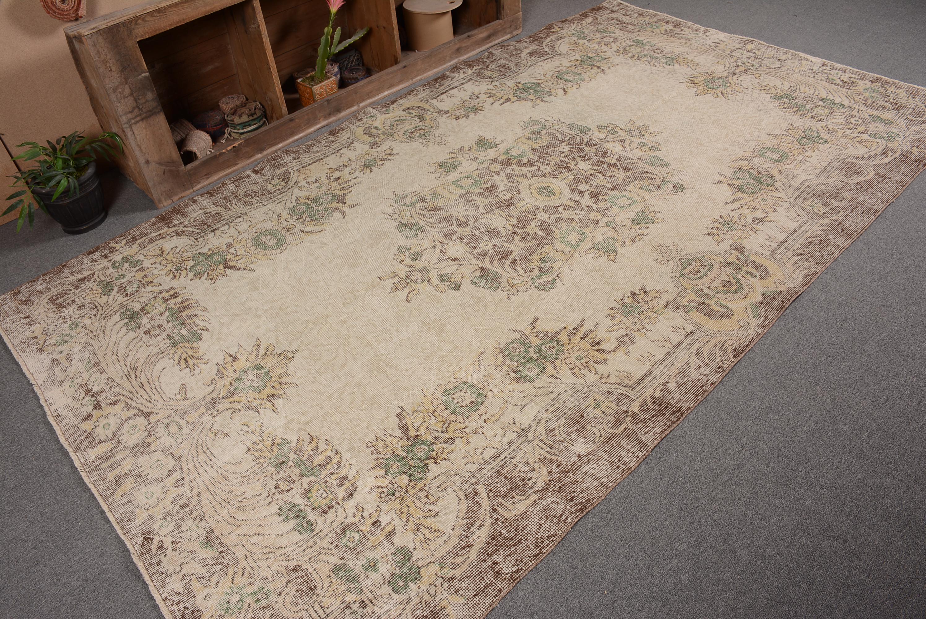 ベージュ　ヴィンテージラグ　トルコラグ トルコヴィンテージラグ112×189cm ベージュ系