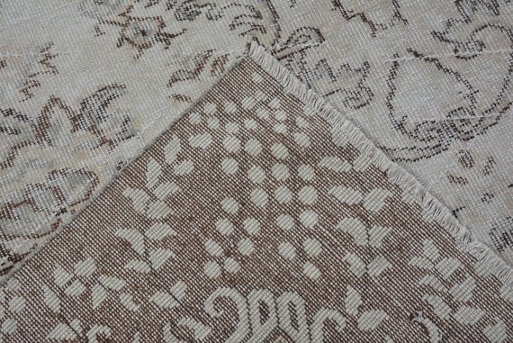 ラグ vintage turkish rug,068 16x18 Antique Turkish Oushak Rug | RenCollection Rugs