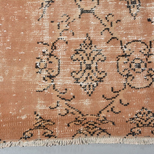 Area Carpet, Turkish Rug, Vintage Rug, Home Decor Carpet, 45x95 inches Brown Carpet, Outdoor Rug, Floor Rug, Wool Bedroom Carpet, shops 12630