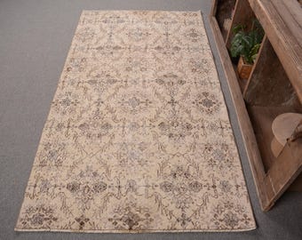 ヴィンテージラグ、トルコラグ、4x6 アクセントラグ、ウシャクラグ