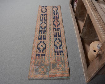 トルコ製ランナーラグ、3 x 13 フィート、オリエンタルラグ、ホーム