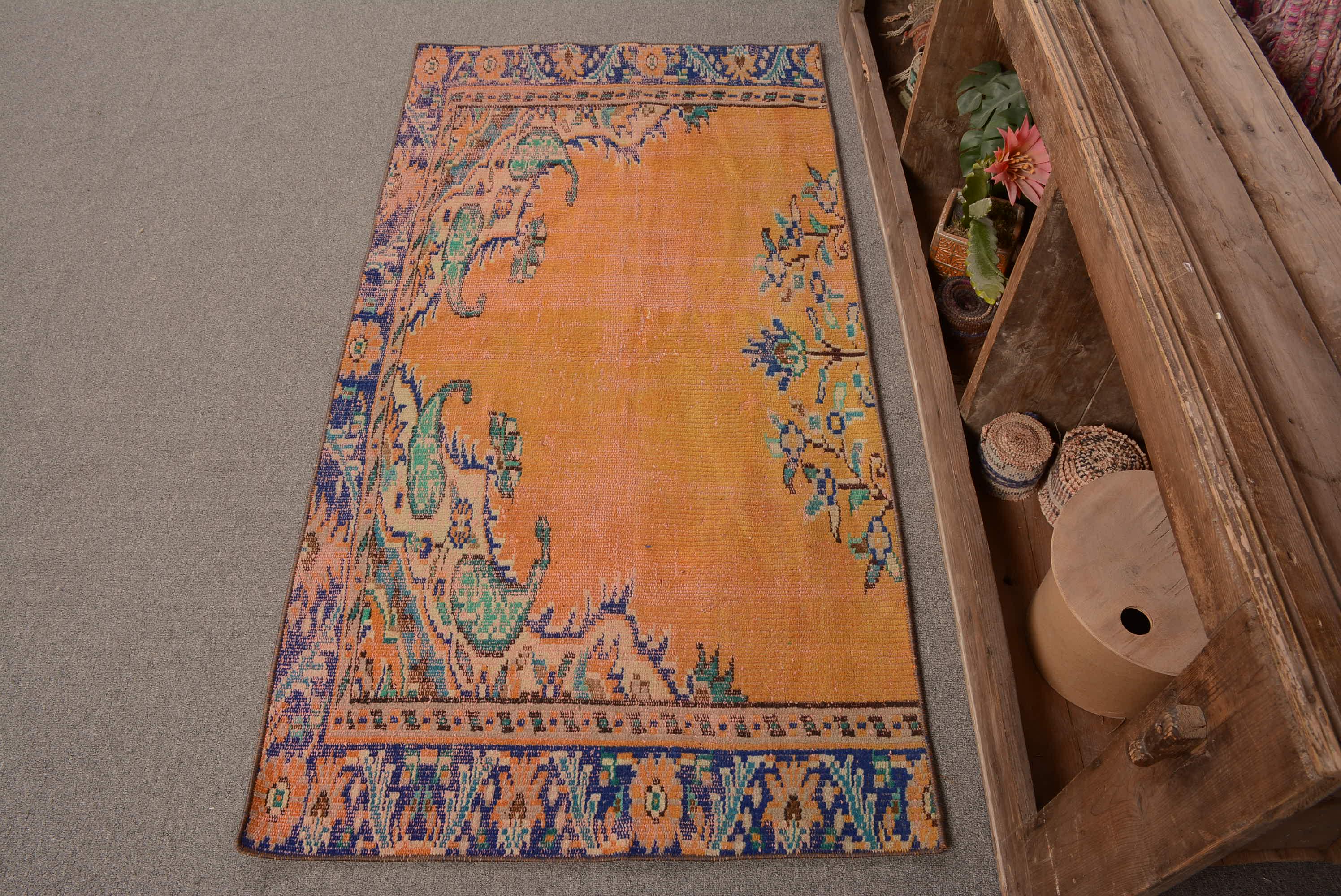 140.5×225\"Sugar plum”ViNTAGE TURKiSH RUG Vintage Turkish Mini Rug 1.6'x3' - No. 671 – Velvet & Shag