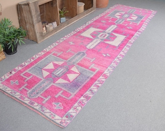 在庫処分値下げ　トルコヴィンテージラグ　ランナー　ピンクブラウン　175×55 ヴィンテージ トルコ ランナー ラグ 87 x 274 cm 3 x 9 フィート