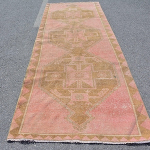 Vintage Turkish Runner Rug 132x375cm