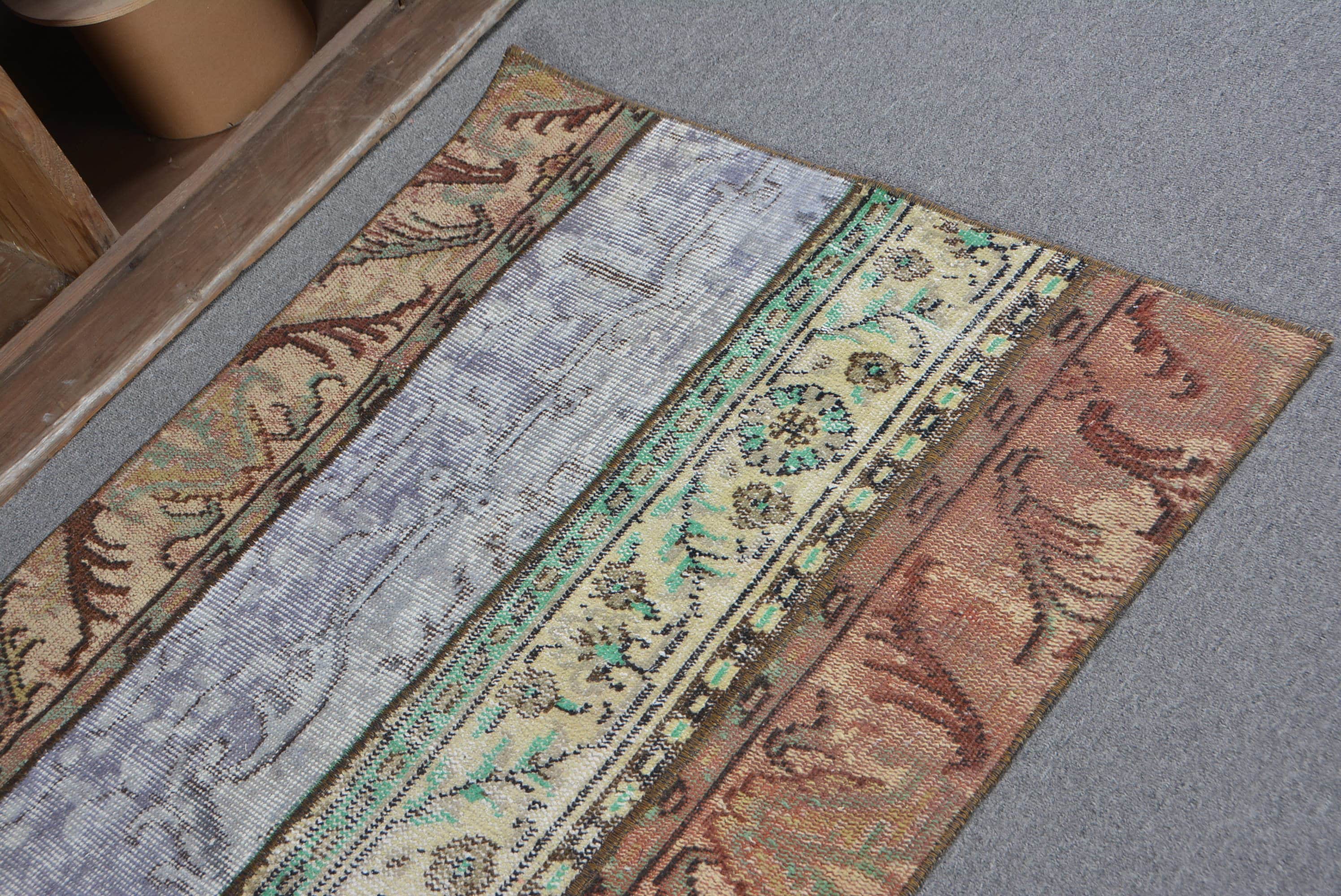 ヴィンテージラグ トルコラグ スモールラグ Vintage rug 09＊ レッド