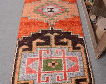 ヴィンテージ トルコ ランナー ラグ 87 x 274 cm 3 x 9 フィート