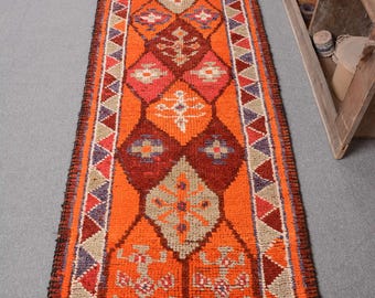 ヴィンテージ トルコ ランナー ラグ 87 x 274 cm 3 x 9 フィート