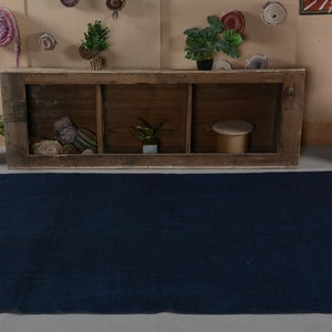 Henneptapijt Vintage Turkse plat wevende kelim grote tapijten antiek voor slaapkamer 15,5x8,1 ft blauw Anatolisch gebied esthetische salon pastel organisch