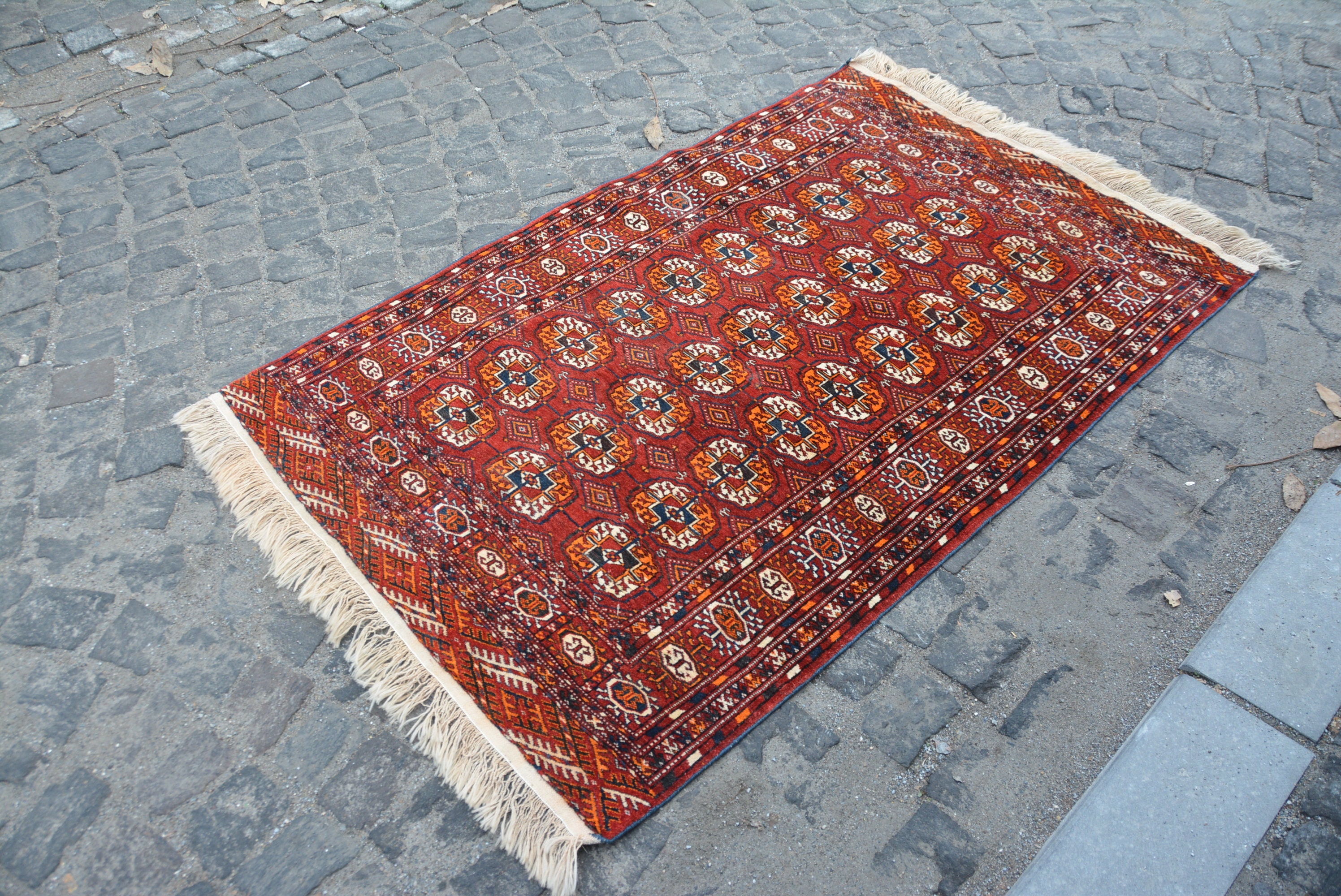 Red and Yellow Rug Runner Rug Hallway Rug 3.7' X Etsy