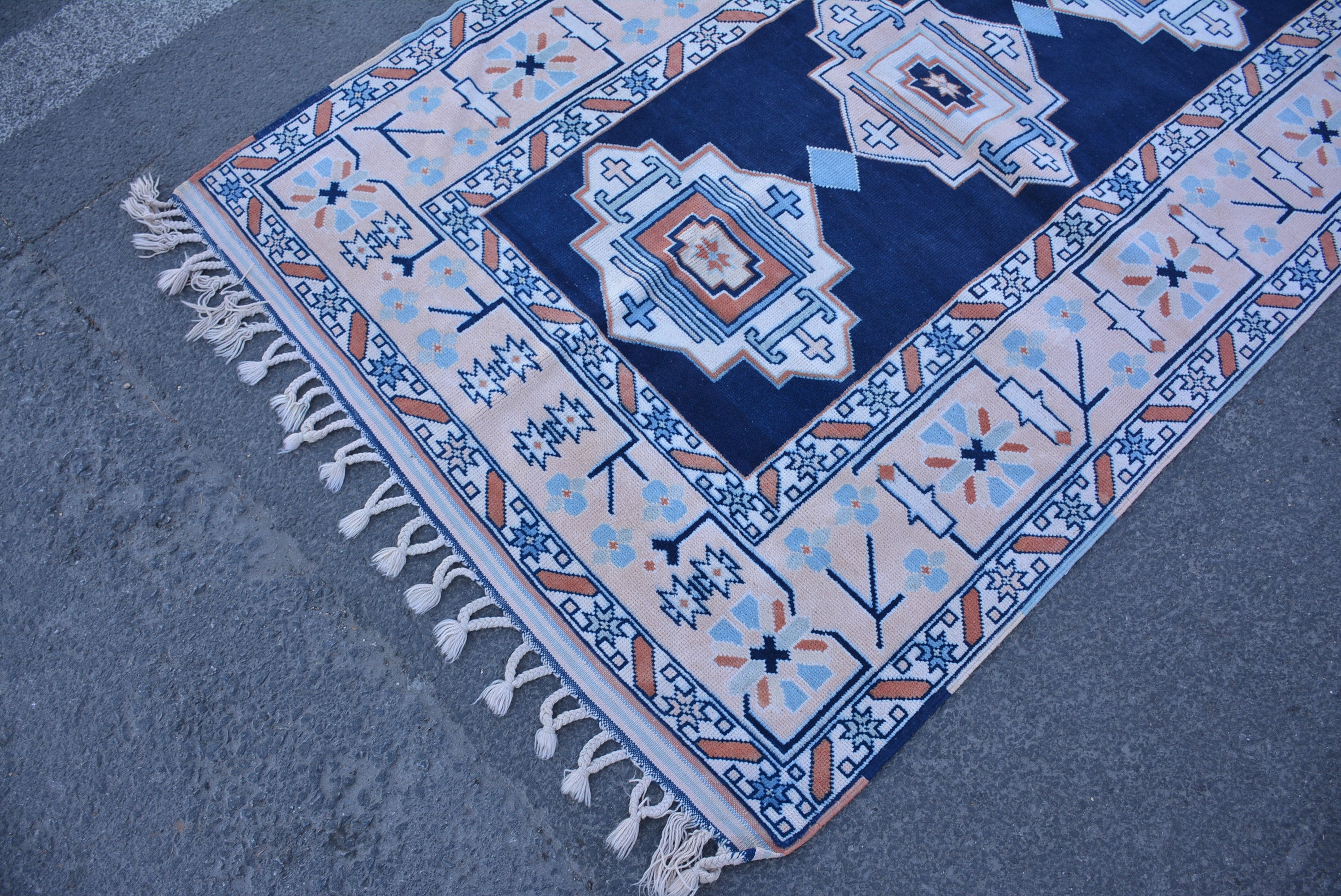 Turkish Rug4.1' x 6.2' Navy Rug Area Rug Decor Etsy