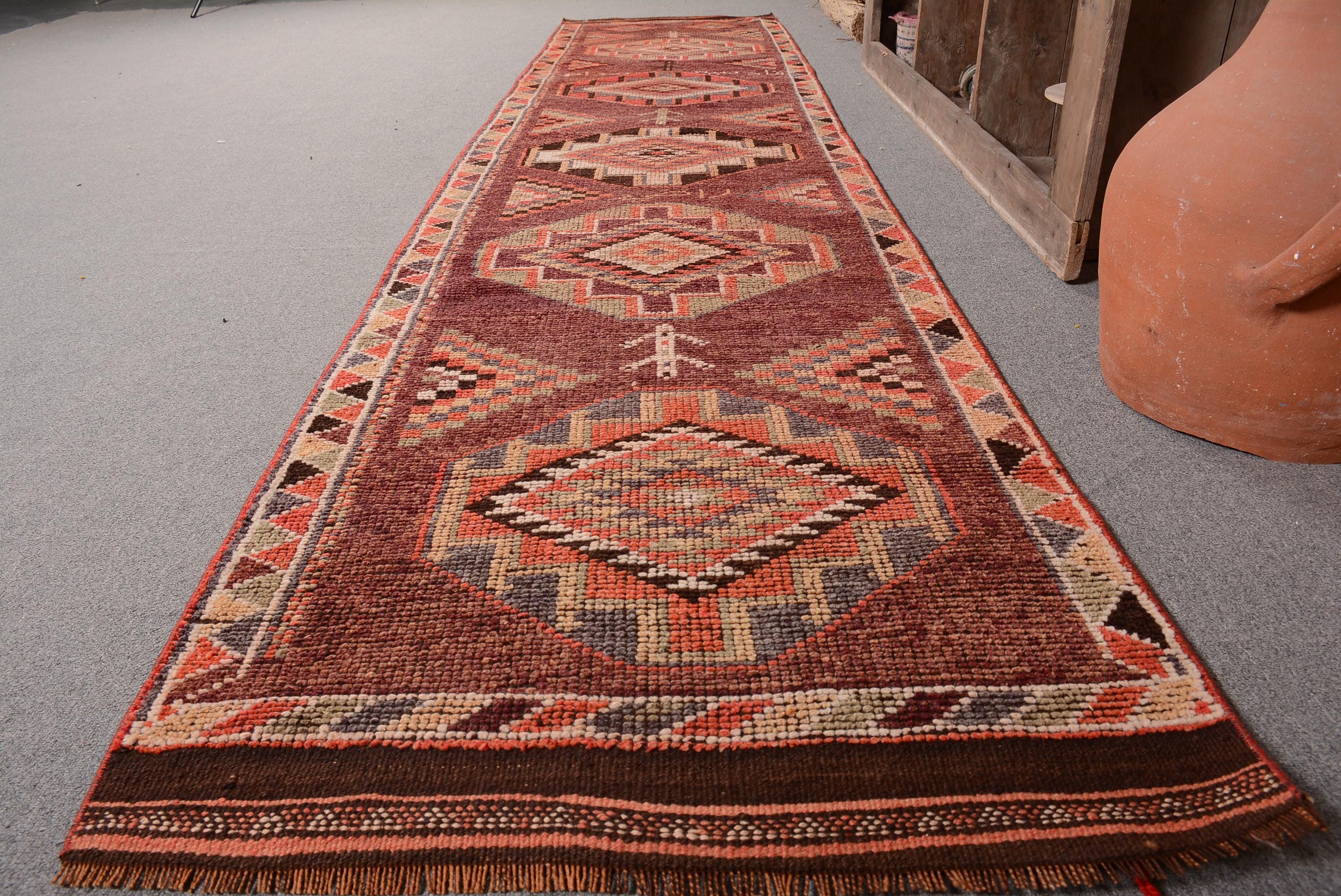 ヴィンテージラグ、3x13ランナーラグ、トルコラグ、ヘルキラグ