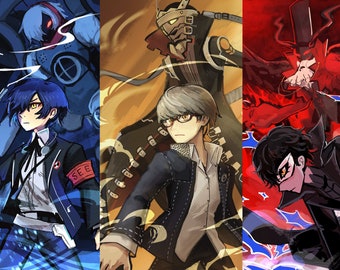 Persona 3 4 5 Prints 8.5"x11"