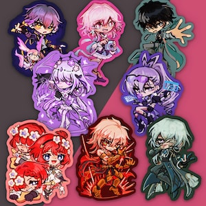 Honkai Star Rail Charms Key Chains Vol 7 - Anaxa Castorice Dan Heng March 7th Mydei Caelus Trailblazer Silver Wolf Tribbie Trinnon Trianne