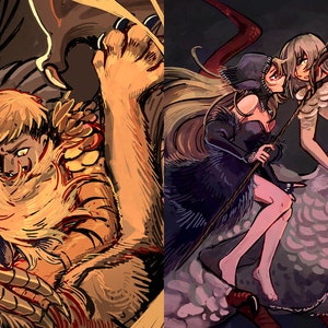 Dungeon Meshi Prints 8.5&quot;x11&quot; Artwork Fan Art Gift for Fans Room Decor
