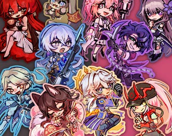 Honkai Star Rail Charms Key Chains Vol 5 Himeko Pom-Pom Yanqing Sampo Asta Rappa Fugue Sunday Bronya Herta