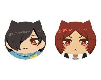 Leftovers/Preorders Only - Persona 2 Kitty Omanjuu Plush Ball Keychain Tatsuya Jun