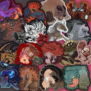 Portachiavi con ciondolo Monster Hunter Monhun Zoh Shia Rey Dau Quematrice Arkveld Lala Barina Palico Uth Duna Shara Ishvalda Rompopolo Chatacabra