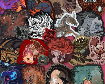 Monster Hunter Charm Keychain Monhun Zoh Shia Rey Dau Quematrice Arkveld Lala Barina Palico Uth Duna Shara Ishvalda Rompopolo Chatacabra