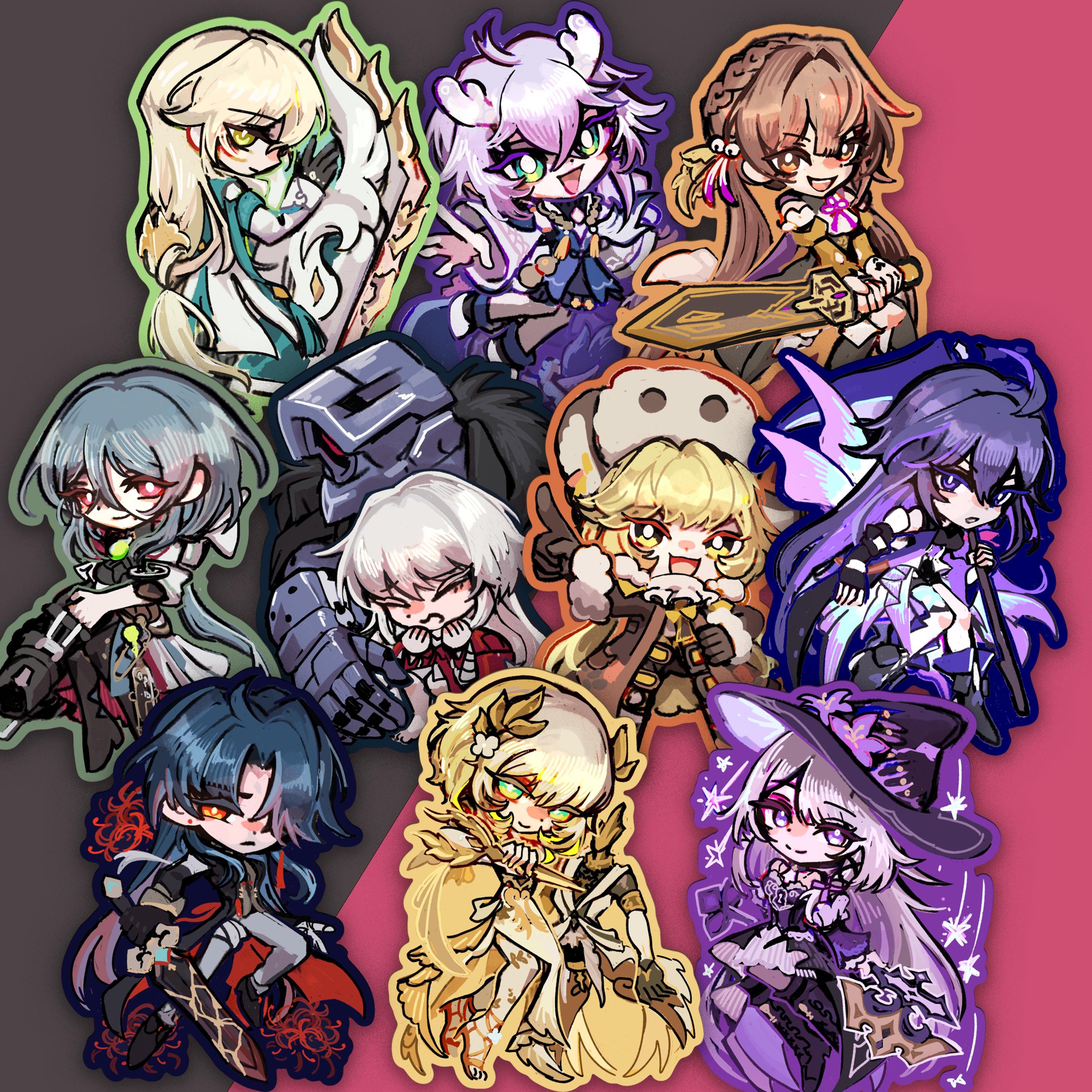 Honkai Star Rail Charms Key Chains Vol 6 - seele aglaea the herta li sushang luocha blade clara hook natasha bailu svarog