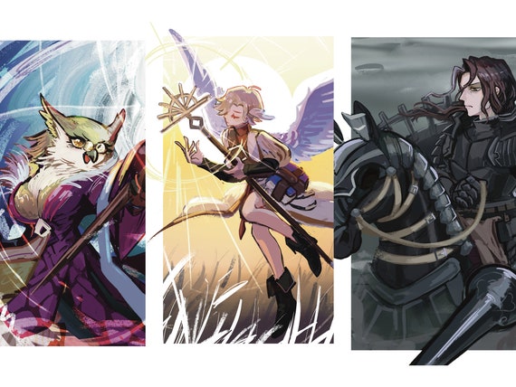 ユニコーンオーバーロードプリント 8.5インチ×11インチ アートワーク